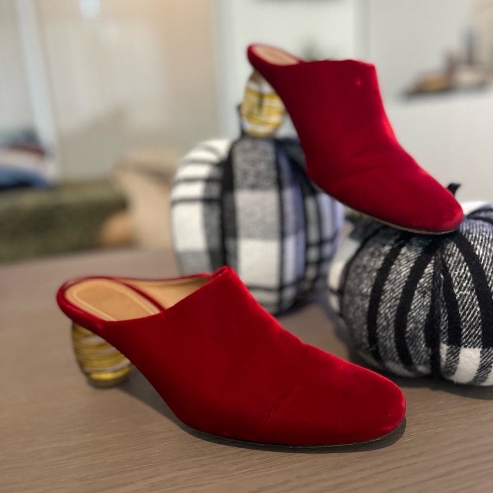 The Row Adela velvet Mules size 39 (us 9)